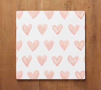 Watercolor Hearts Cork Placemats - Set of 4