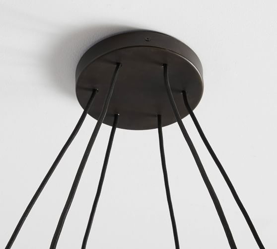 Claremont Glass Globe Round Chandelier Pottery Barn