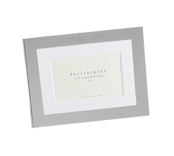 Personalized Silver-Plated Engravable Frames | Pottery Barn