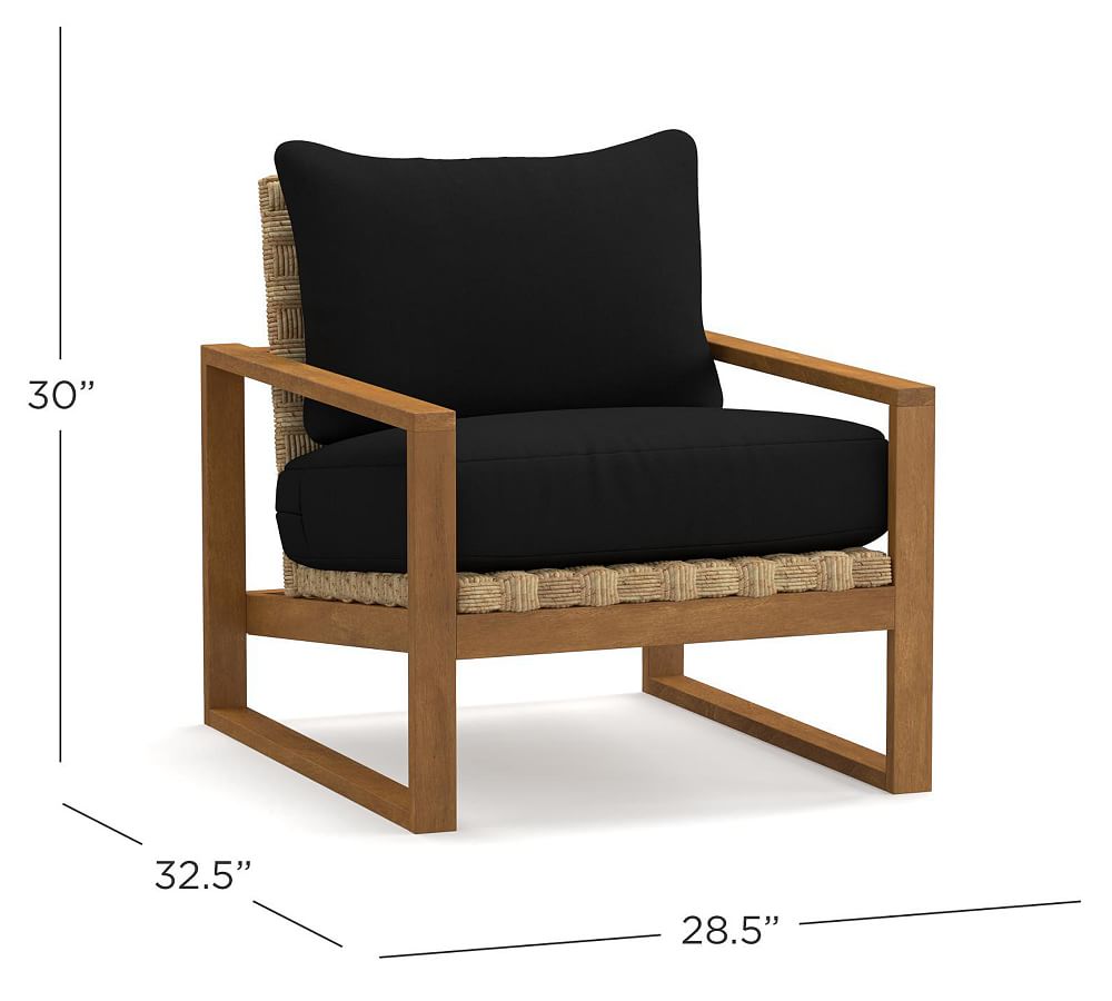 Ventura Woven Accent Chair Pottery Barn