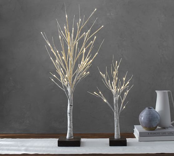 Faux Lit White Tree Pottery Barn