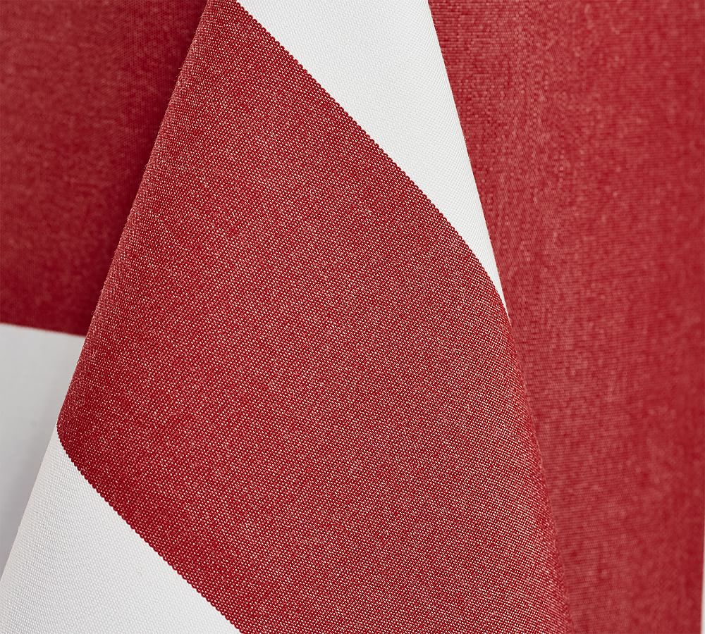 Sunbrella® Awning Stripe Outdoor Tablecloth Pottery Barn