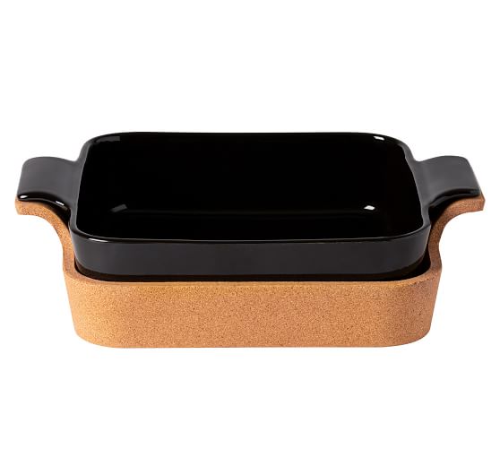 Casafina Bakers with Cork Trivet Pottery Barn