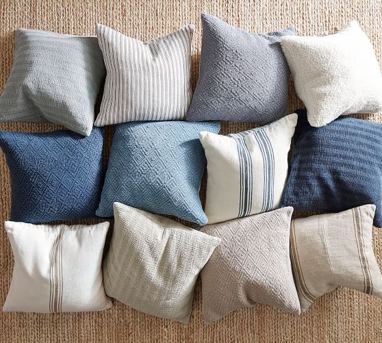 Striped pillows pottery online barn