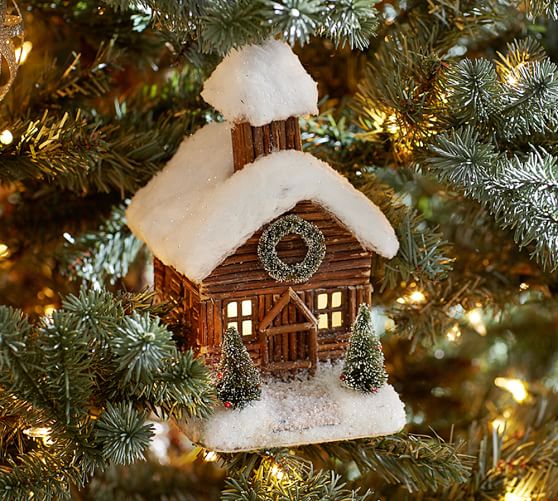 cabin christmas ornaments