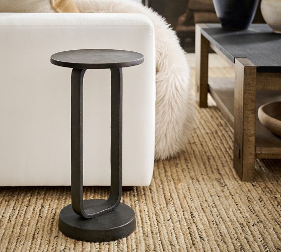 Tanner Round Glass Accent Table | Pottery Barn