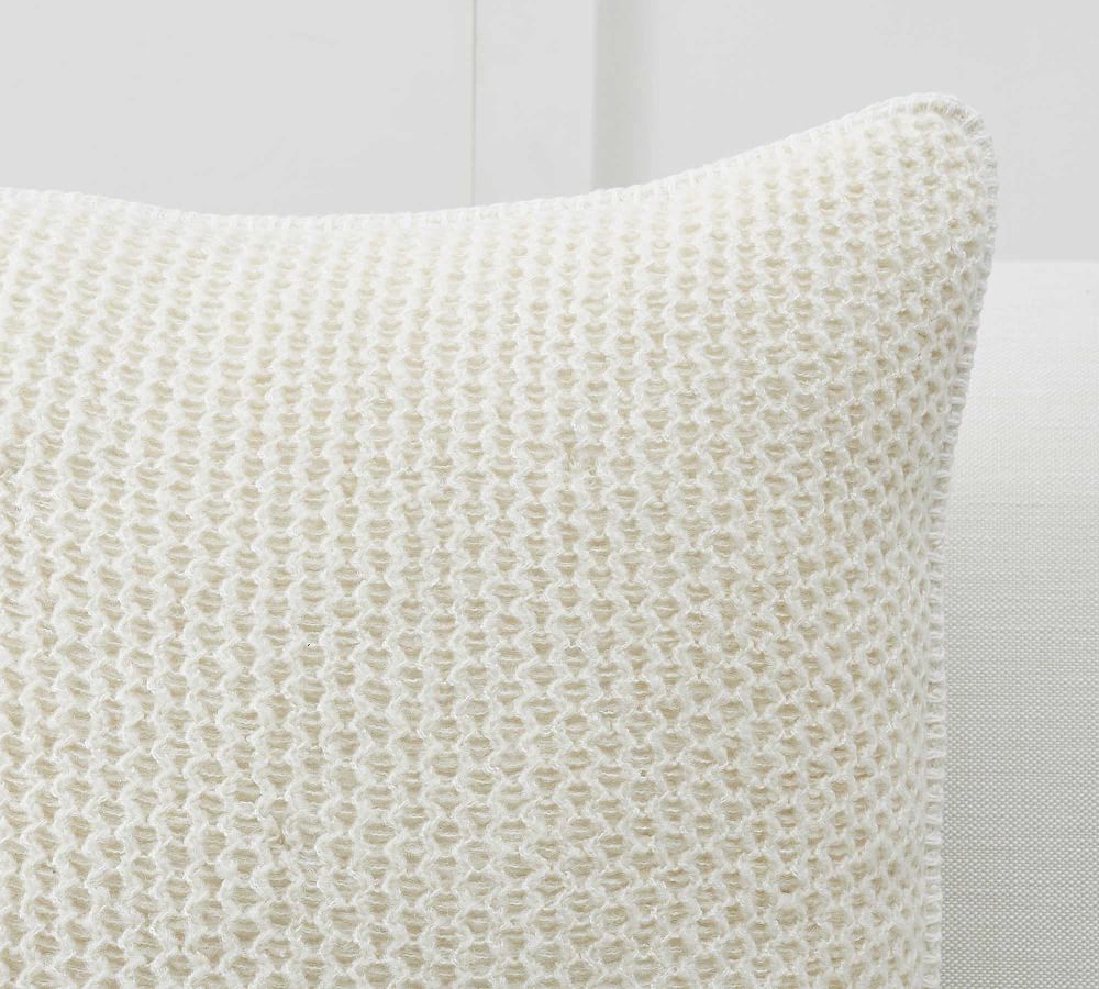 Thermal Sherpa Back Knit Pillow Cover Pottery Barn