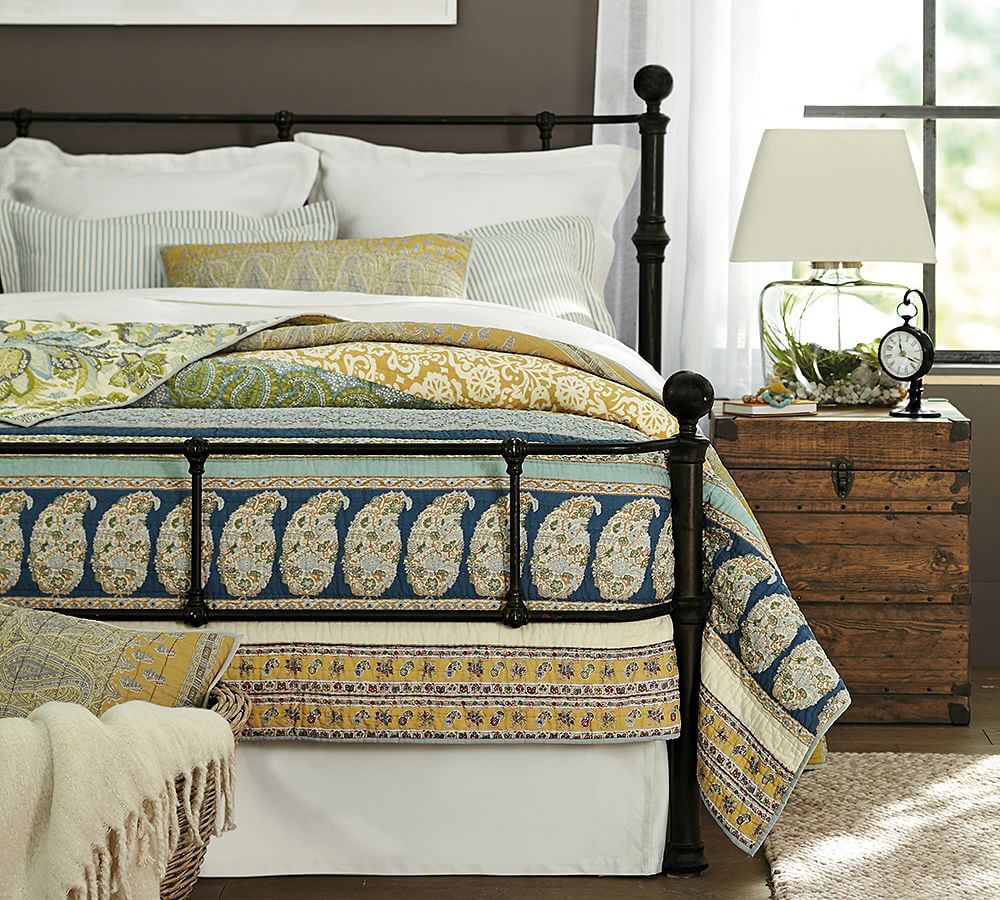 Vintage Ticking Stripe Patterned Duvet Cover Sham Pottery Barn