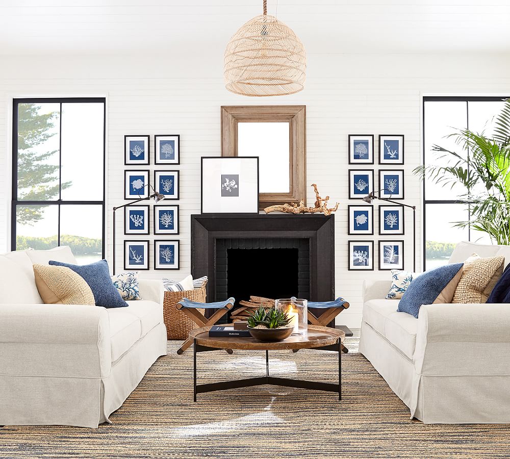 Norcross Round Coffee Table Pottery Barn