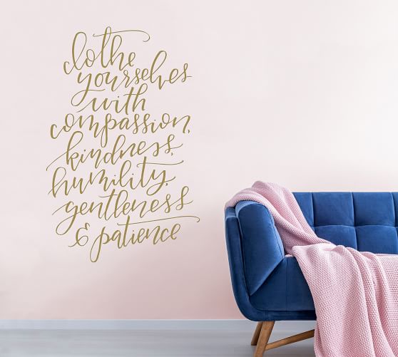 Clothe Yourselves Removable Wall Decal Pottery Barn