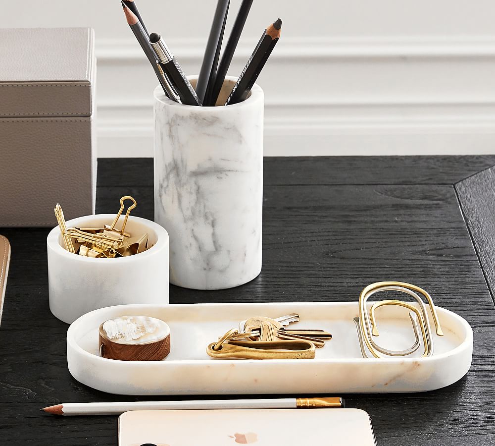 Marble Desk Accessories Collection