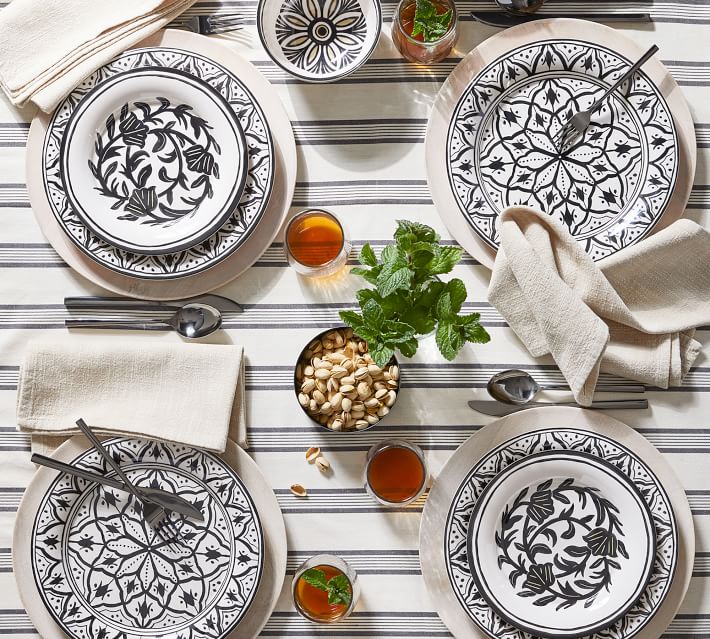 Marrakesh Melamine Dinner Plates - Set of 4