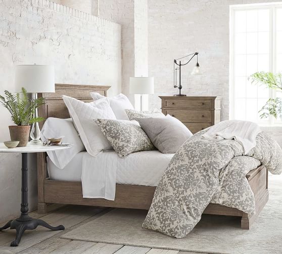 My Favorite Power Couple- The Pottery Barn Belgian Flax Linen Duvet Cover  and Diamond Quilt 