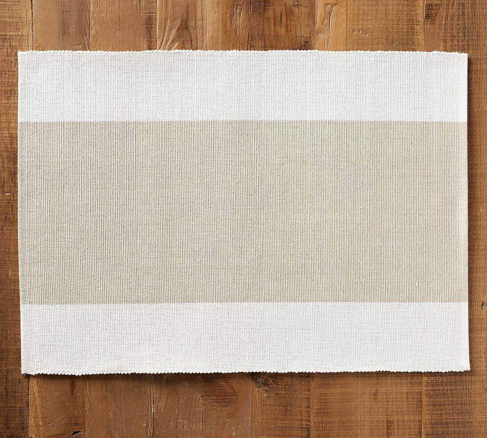 Raney Colorblock Placemat Pottery Barn