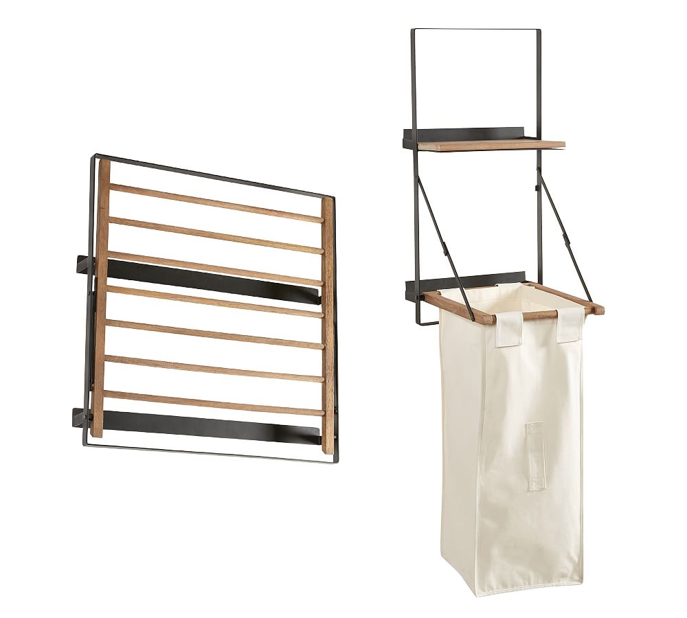 Trenton Laundry Bag Holder and Shelf