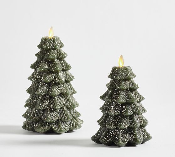 Flameless christmas deals tree candles