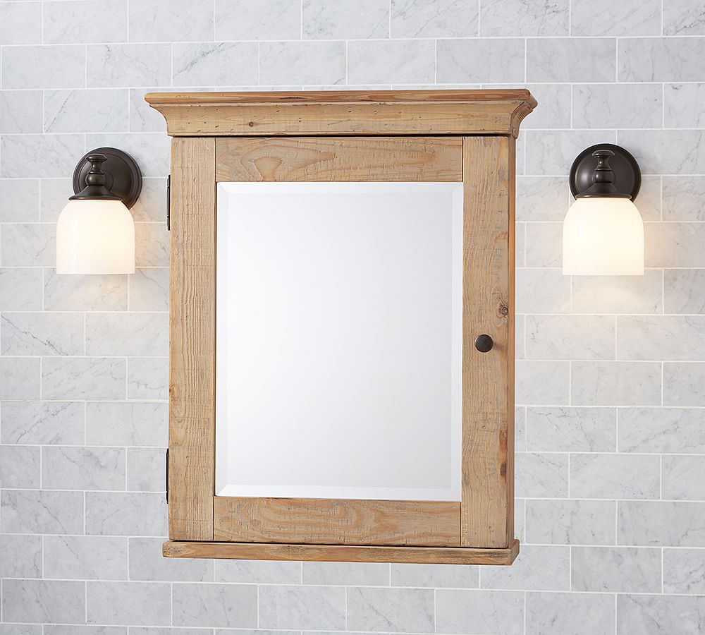 Mason Reclaimed Wood Recessed Medicine Cabinet | Pottery Barn