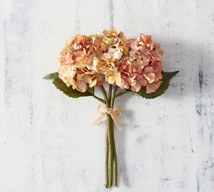 Faux Lace Hydrangea Bundle | Artificial Flowers | Pottery Barn