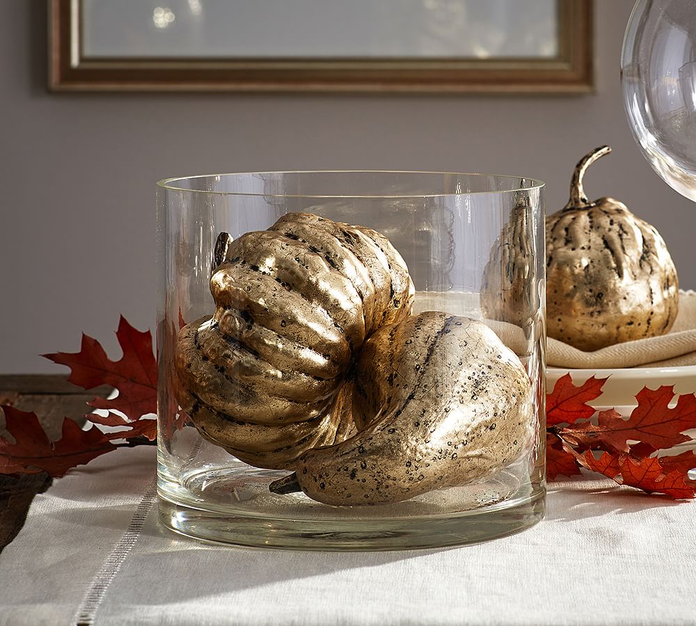 Gold Pumpkins & Gourds Vase Filler Decorative Objects Pottery Barn