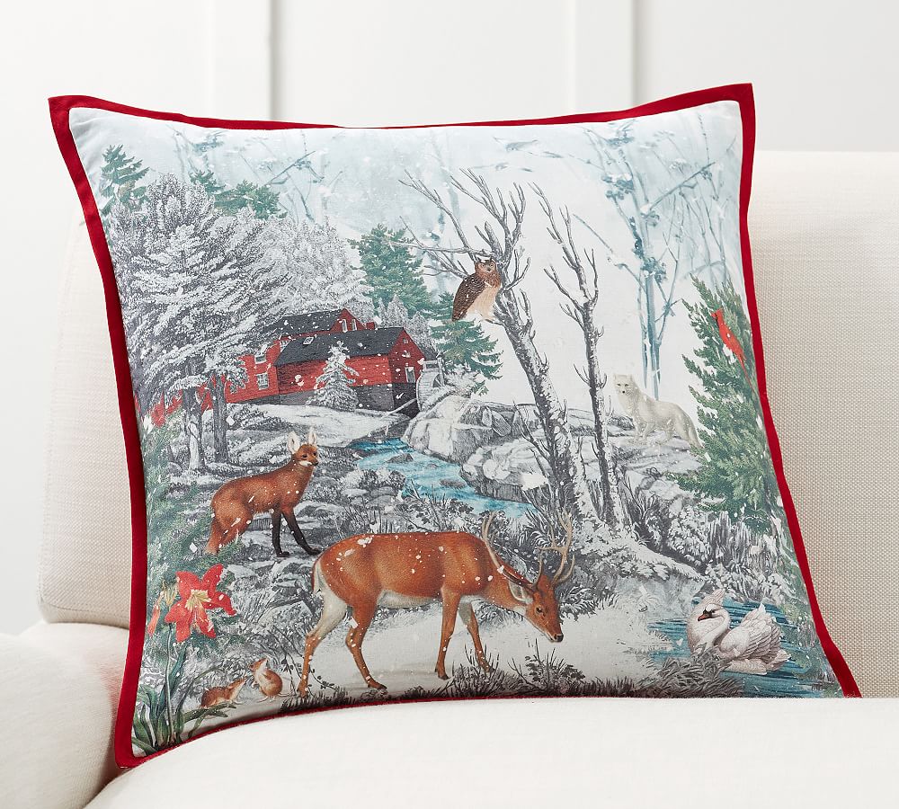 Pottery barn shop deer pillow