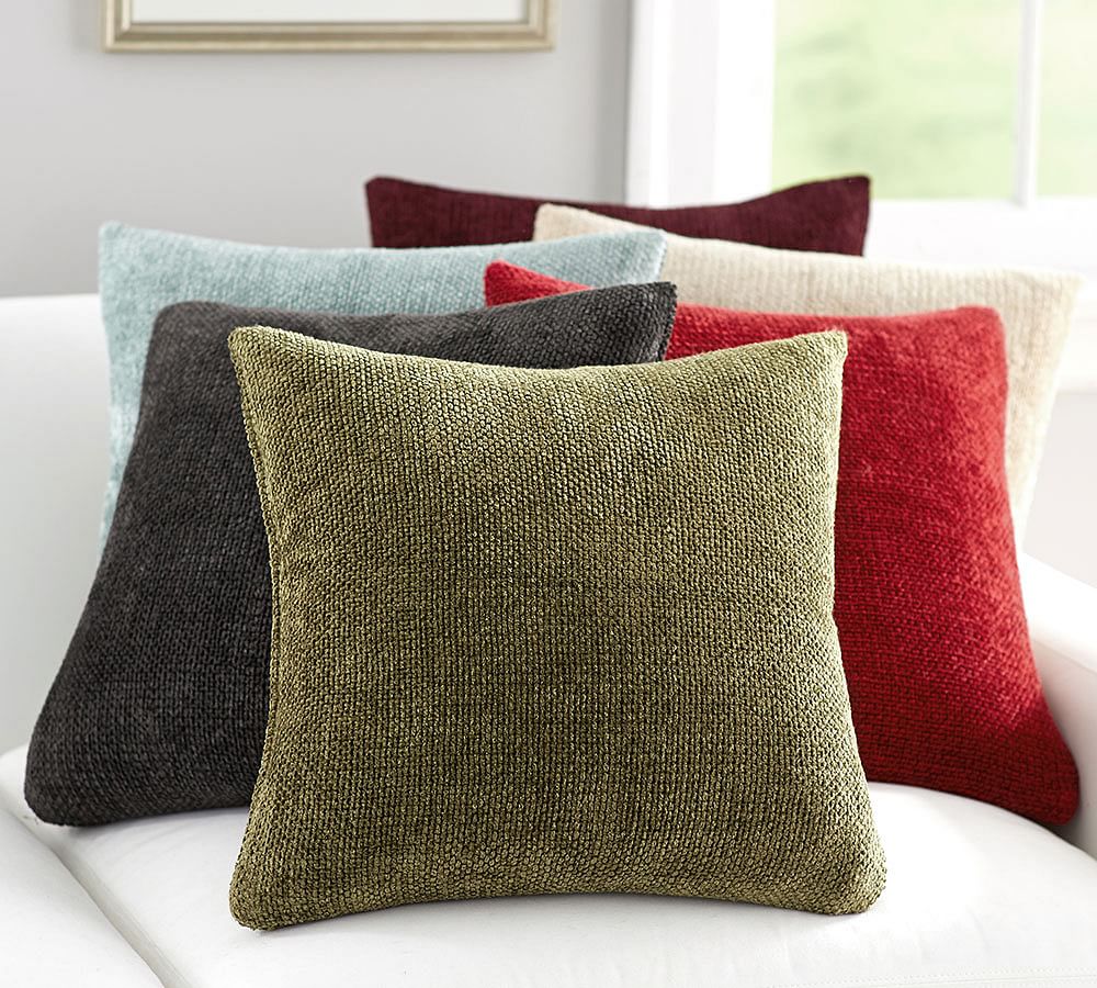 Rayon Chenille Pillow Cover Pottery Barn