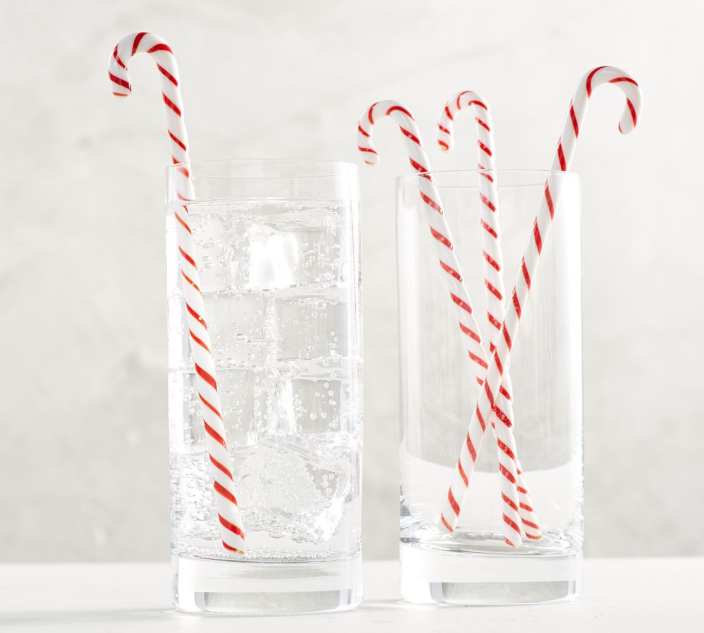 Candy Cane Cocktail Stirrers Set of 4 Bar Accessories Pottery Barn