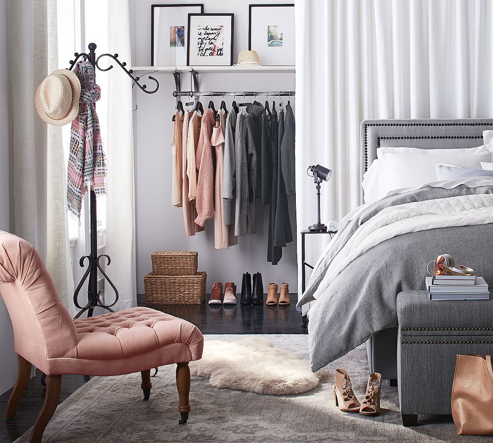 Canvas Wardrobe Hanger Nordic Fashion Style Bedroom Furniture Coat