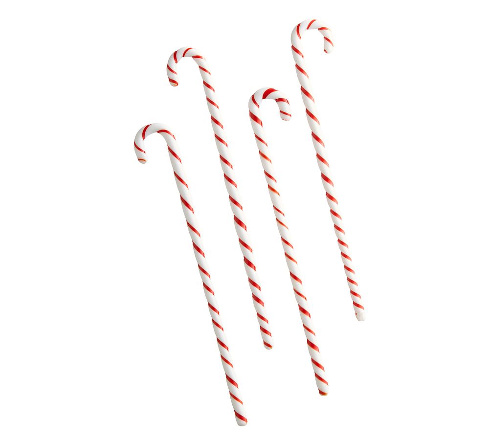 Candy Cane Cocktail Stirrers Set of 4 Bar Accessories Pottery Barn