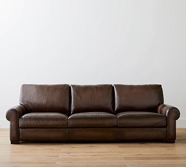 Turner Roll Arm Leather Sofa | Pottery Barn