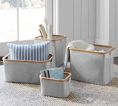 Bamboo Fabric Baskets