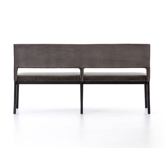 Beale Velvet Dining Bench | Pottery Barn