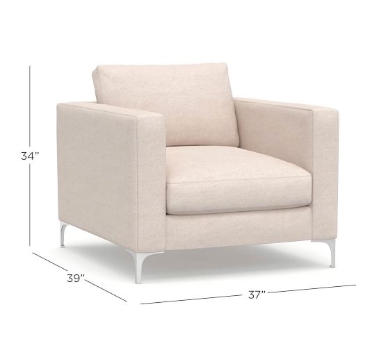 Jake Upholstered Armchair Pottery Barn