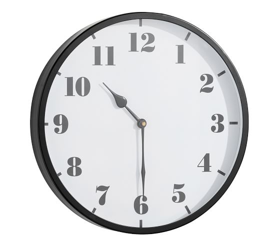 Standard Wall Clocks Pottery Barn