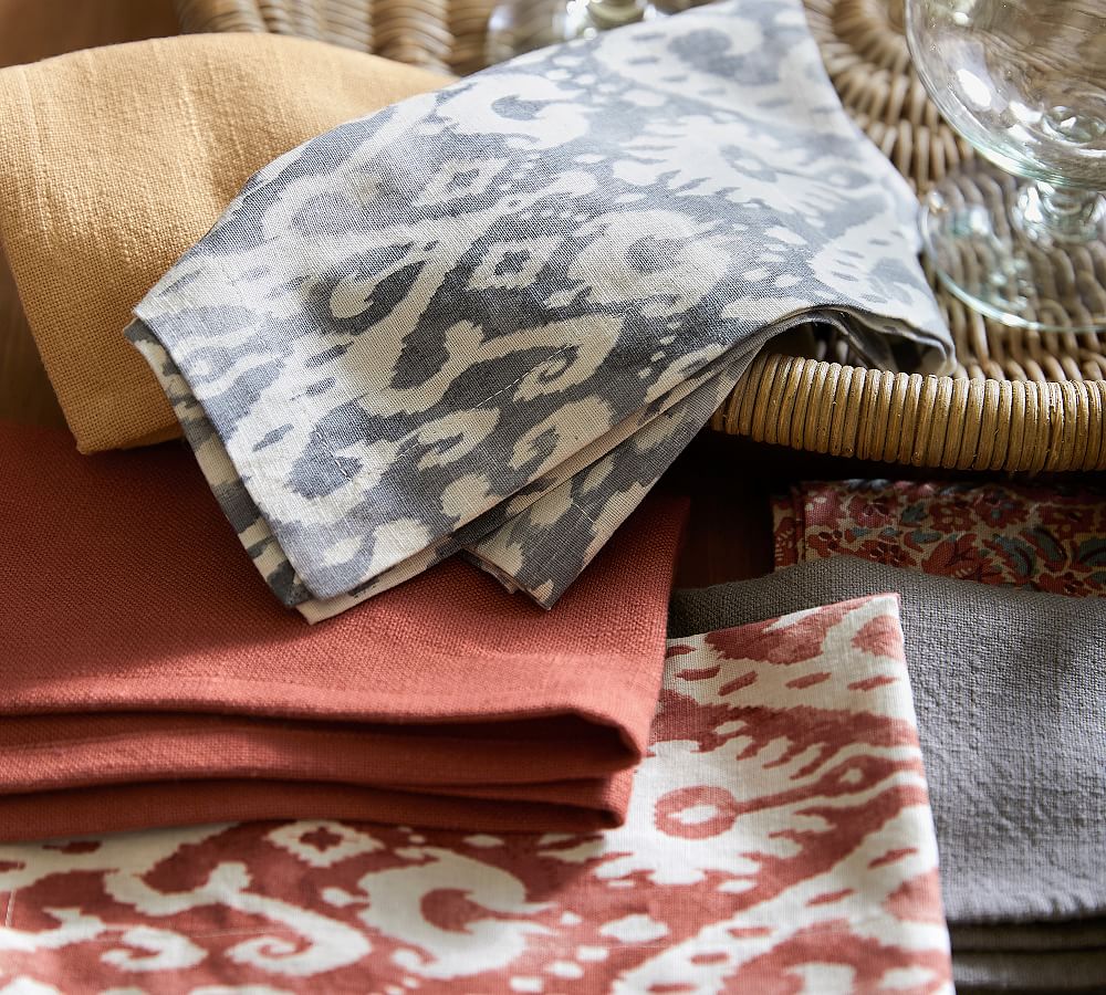 Aldana Ikat Cloth Napkins Pottery Barn