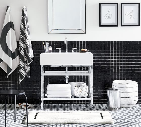 Memory Foam Bath Mat Pottery Barn