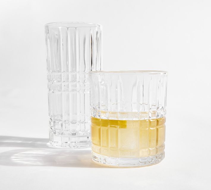 Stewart Plaid Cocktail Glasses - Set of 4