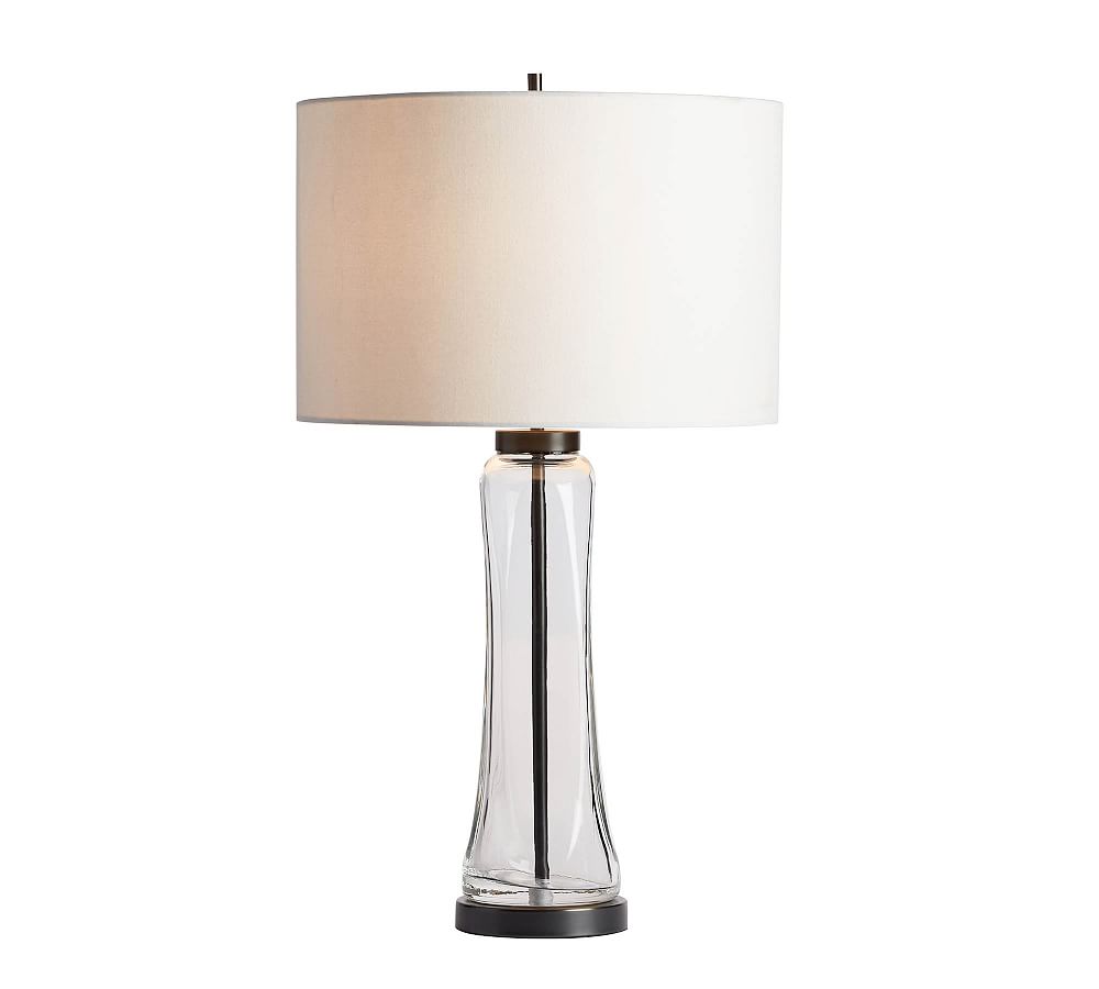 Berkeley Glass USB Table Lamp | Pottery Barn