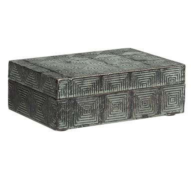 Metal Clad Pattern Boxes | Pottery Barn