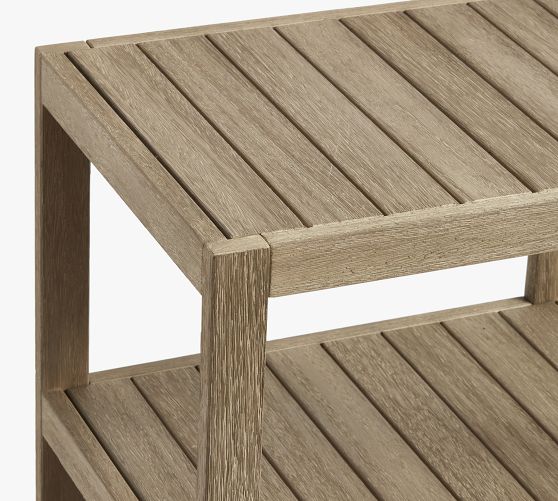 Indio Outdoor Storage Shelves Pottery Barn