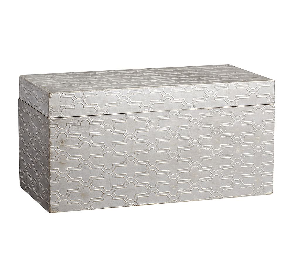Metal Clad Pattern Boxes | Pottery Barn