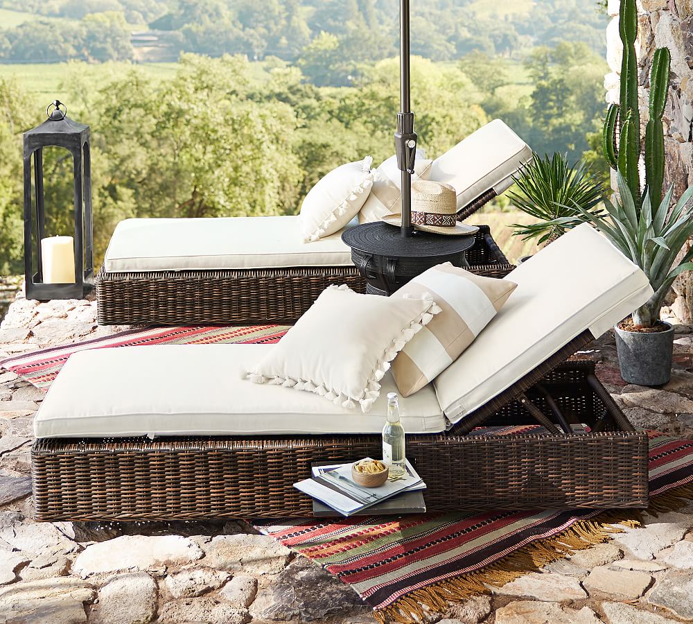 Tassel Trim Outdoor Throw Pillow Pottery Barn