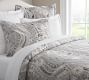 Gracie Organic Patterned Duvet Cover & Sham | Pottery Barn