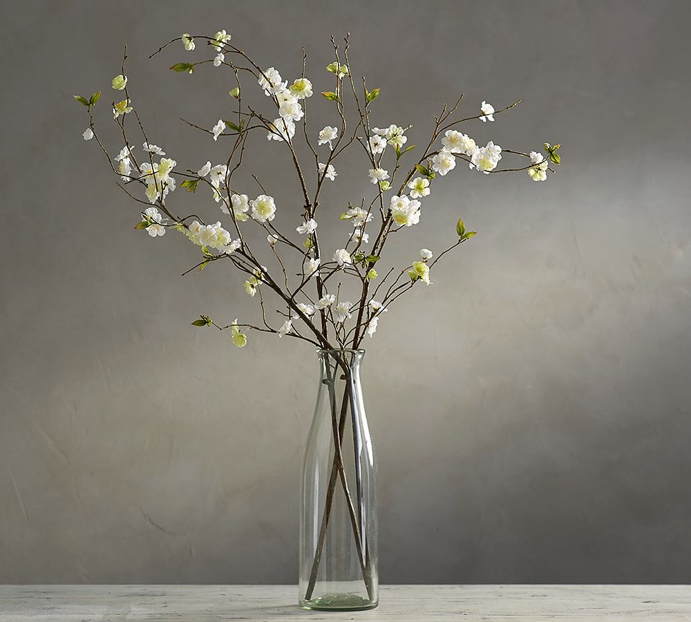 Faux Cherry Blossom Branch Artificial Flowers Pottery Barn