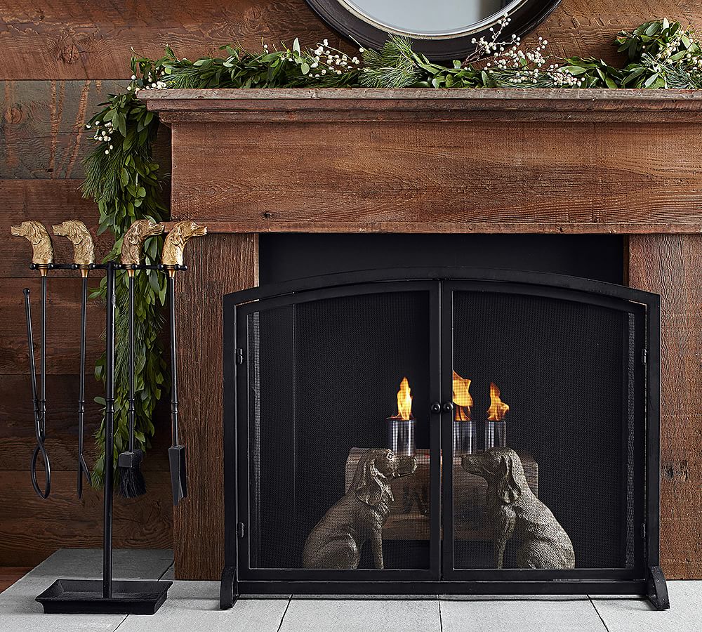 Ken Fulk Retriever Andirons Pottery Barn