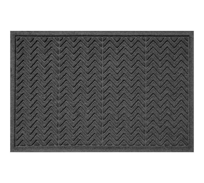 Beverly Rug Diego Solid Gray 20 in. x 59 in. Non-Slip Rubber Back Runner Rug