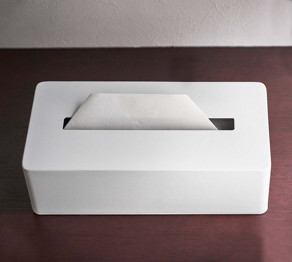 Yamazaki Home Tissue Box Cover - Steel Walnut