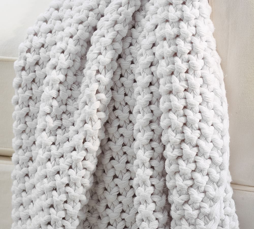 Chunky knit blanket pottery barn new arrivals