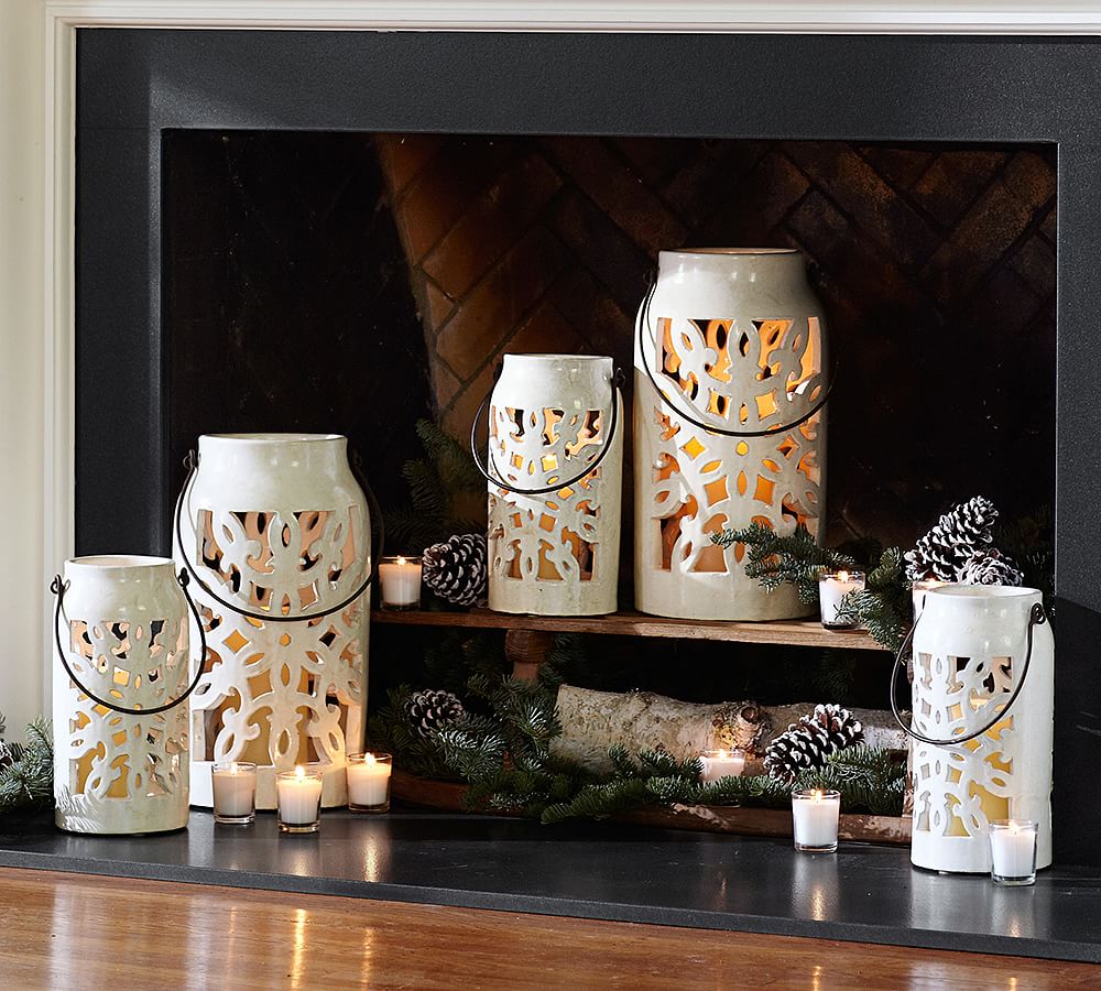 Snowflake Lantern Pottery Barn