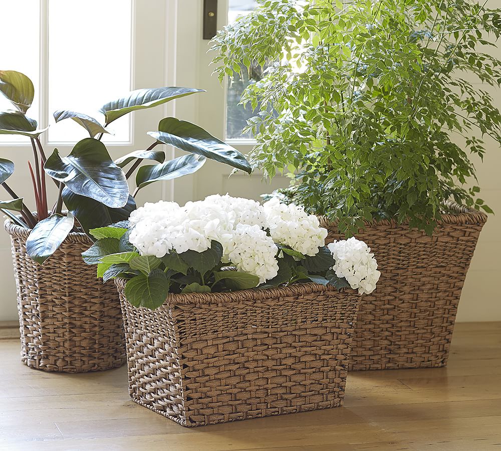 Poly Strap Outdoor Planters Collection | Pottery Barn