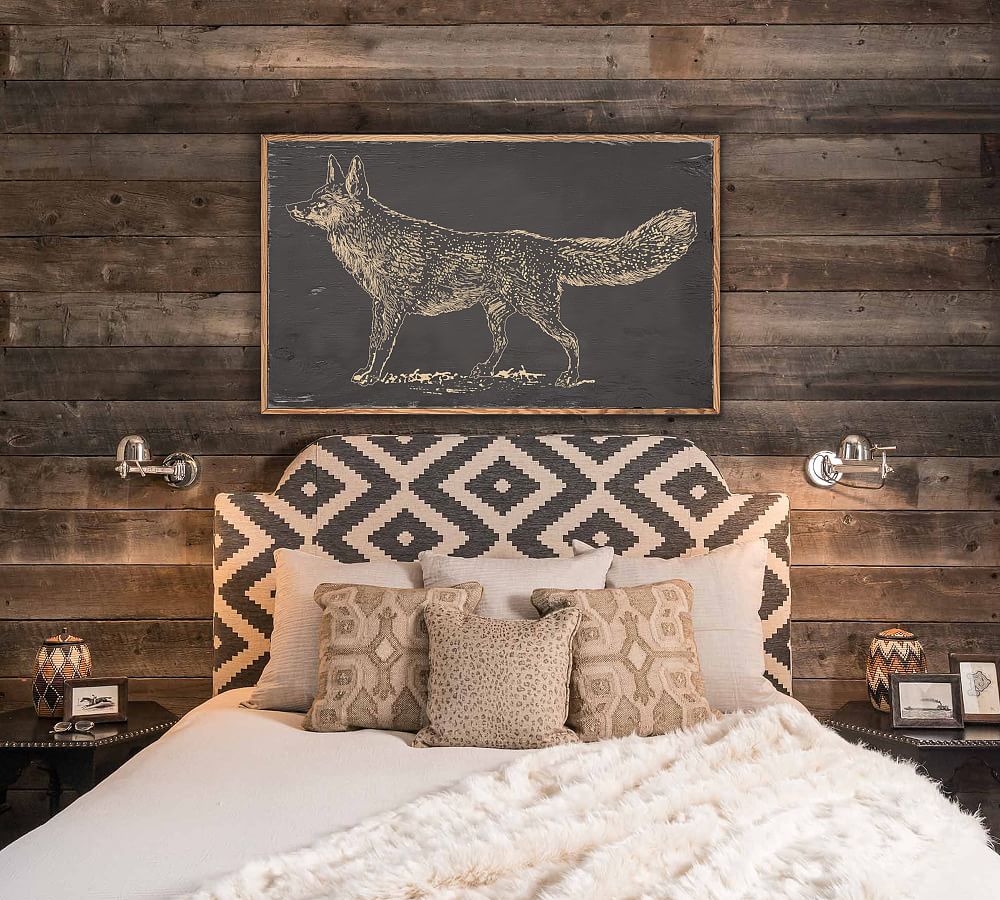 Fox Carved Wood Wall Art Pottery Barn